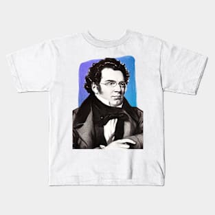 Austrian Composer Franz Schubert illustration Kids T-Shirt